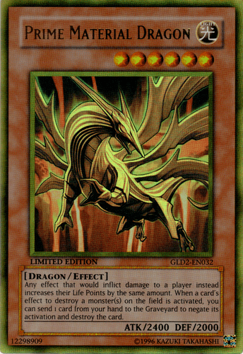 Prime Material Dragon - GLD2-EN032 Ultra Rare Limited Edition
