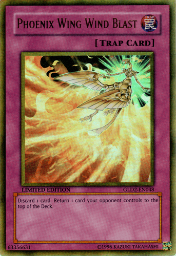 Phoenix Wing Wind Blast - GLD2-EN048 Ultra Rare Limited Edition