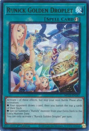 Runick Golden Droplet - MP23-EN247 Ultra Rare 1st Edition