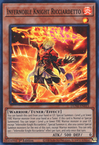 Infernoble Knight Ricciardetto - DUNE-EN013 Super Rare 1st Edition