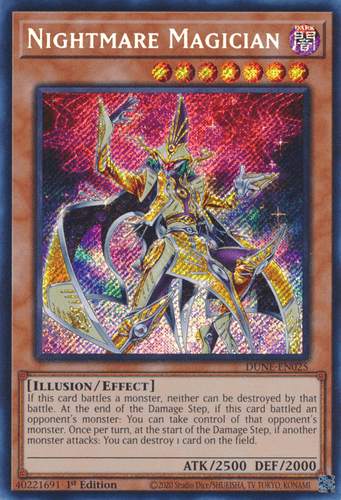 Nightmare Magician - DUNE-EN025 Secret Rare 1st Edition