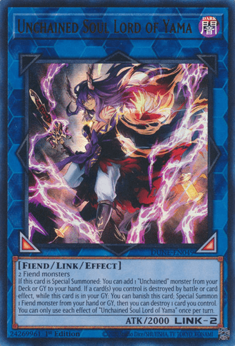 Unchained Soul Lord of Yama - DUNE-EN049 Ultra Rare 1st Edition