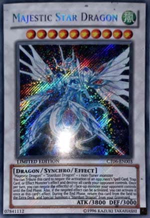 Majestic Star Dragon - CT06-EN003 Secret Rare Limited MISSPRINT SILVER FLECKS