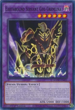 Earthbound Servant Geo Gremlina - AGOV-EN031 Common 1st Edition