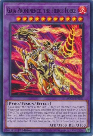 Gaia Prominence, the Fierce Force - AGOV-EN033 Common 1st Edition