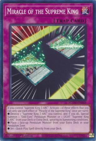 Miracle of the Supreme King - AGOV-EN068 Common 1st Edition