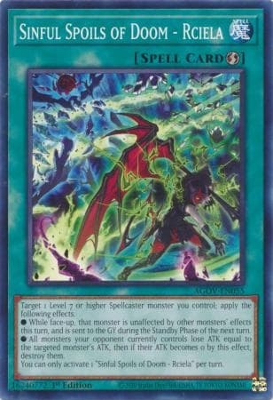 Sinful Spoils of Doom - Rciela - AGOV-EN055 Common 1st Edition