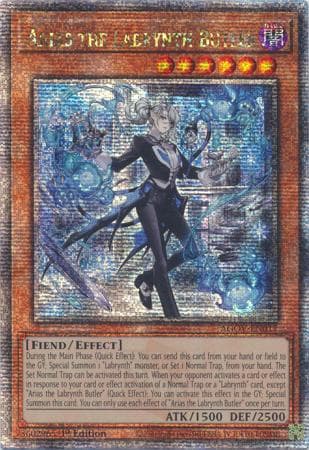 Arias the Labrynth Butler - AGOV-EN017 Quarter Century Secret Rare 1st Edition