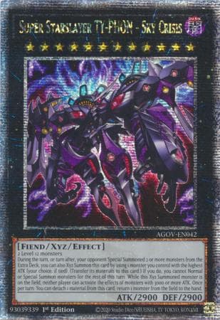 Super Starslayer TY-PHON - Sky Crisis - AGOV-EN042 Quarter Century Secret Rare 1st Edition