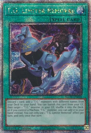 T.G. Limiter Removal - AGOV-EN049 Quarter Century Secret Rare 1st Edition
