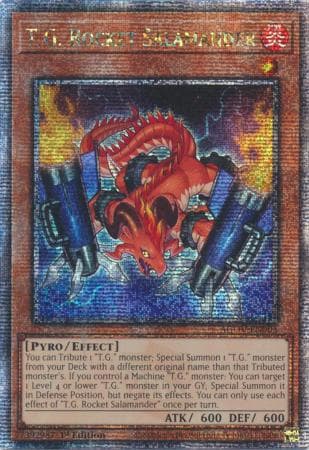 T.G. Rocket Salamander - AGOV-EN003 Quarter Century Secret Rare 1st Edition