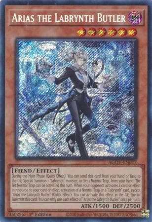 Arias the Labrynth Butler - AGOV-EN017 Secret Rare 1st Edition