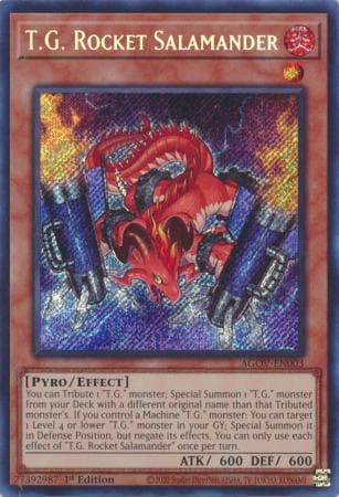 T.G. Rocket Salamander - AGOV-EN003 Secret Rare 1st Edition