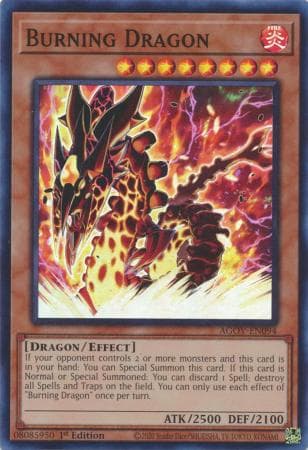 Burning Dragon - AGOV-EN094 Super Rare 1st Edition