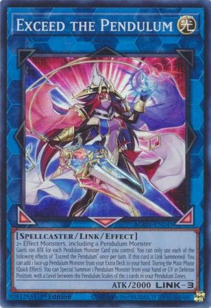 Exceed the Pendulum - AGOV-EN045 Super Rare 1st Edition