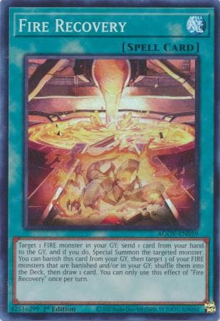 Fire Recovery - AGOV-EN059 Super Rare 1st Edition
