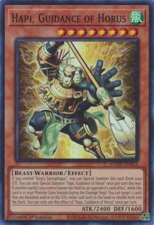 Hapi, Guidance of Horus - AGOV-EN013 Super Rare 1st Edition