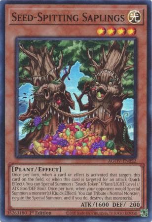 Seed-Spitting Saplings - AGOV-EN022 Super Rare 1st Edition