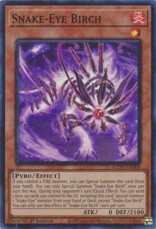 Snake-Eye Birch - AGOV-EN009 Super Rare 1st Edition