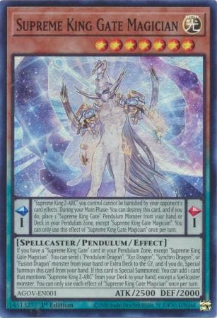 Supreme King Gate Magician - AGOV-EN001 Super Rare 1st Edition