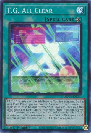 T.G. All Clear - AGOV-EN050 Super Rare 1st Edition