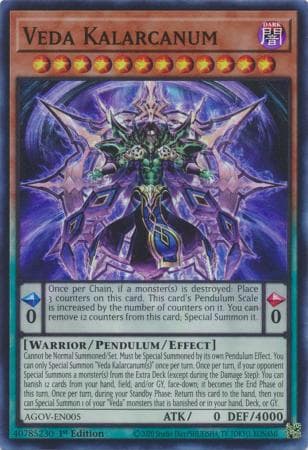 Veda Kalarcanum - AGOV-EN005 Super Rare 1st Edition