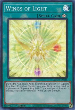 Wings of Light - AGOV-EN048 Super Rare 1st Edition