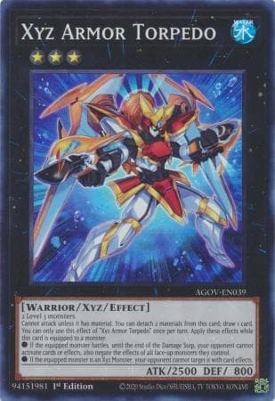 Xyz Armor Torpedo - AGOV-EN039 Super Rare 1st Edition