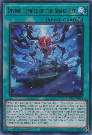 Divine Temple of the Snake-Eye - AGOV-EN056 Ultra Rare 1st Edition