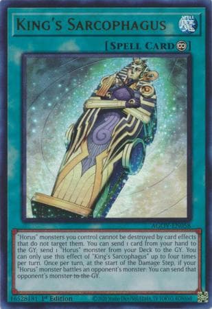 King's Sarcophagus - AGOV-EN058 Ultra Rare 1st Edition