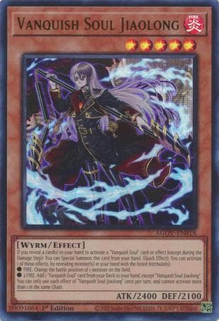 Vanquish Soul Jiaolong - AGOV-EN018 Ultra Rare 1st Edition
