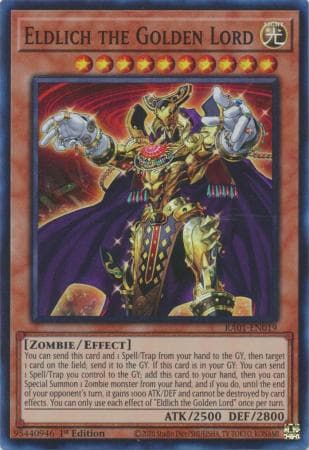 Eldlich the Golden Lord - RA01-EN019 Super Rare 1st Edition