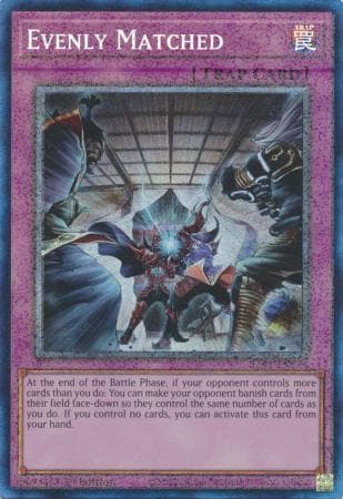 Evenly Matched - RA01-EN074 Prismatic Collector's Rare 1st Edition