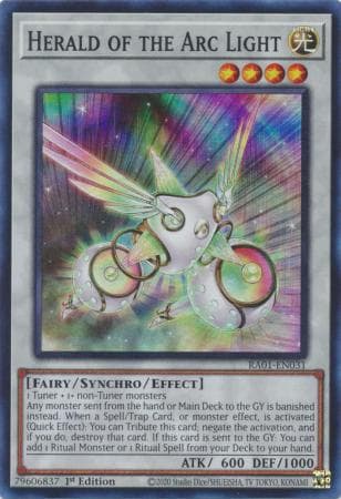 Herald of the Arc Light - RA01-EN031 Super Rare 1st Edition