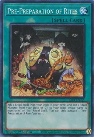 Pre-Preparation of Rites - RA01-EN055 Super Rare 1st Edition