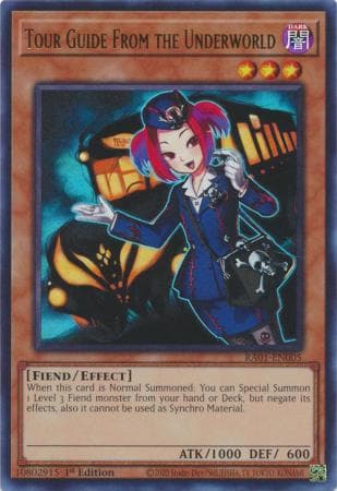 Tour Guide From the Underworld - RA01-EN005 Ultra Rare 1st Edition