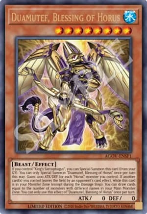 Duamutef, Blessing of Horus - AGOV-ENSP1 Ultra Rare Limited Edition