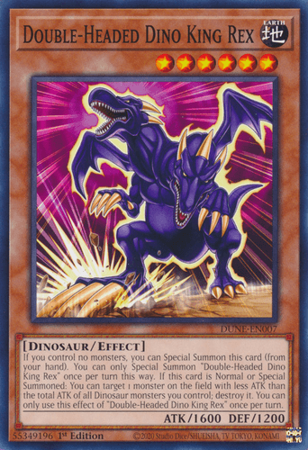 Double-Headed Dino King Rex - DUNE-EN007 Common 1st Edition