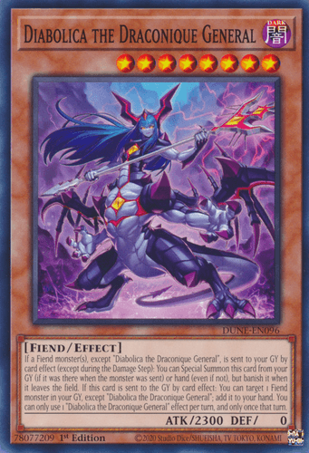 Diabolica the Draconique General - DUNE-EN096 Common 1st Edition