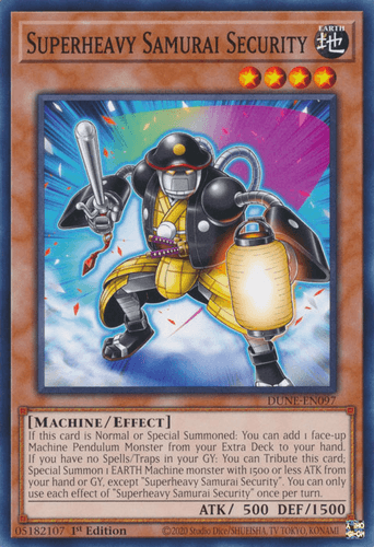 Superheavy Samurai Security - DUNE-EN097 Common 1st Edition