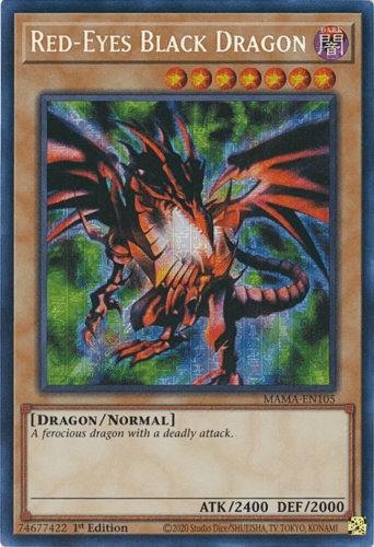 Red-Eyes Black Dragon - MAMA-EN105 Secret Pharaoh’s Rare 1st Edition