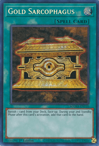 Gold Sarcophagus - MAMA-EN110 Ultra Pharaoh’s Rare 1st Edition