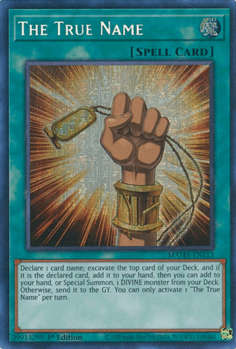 The True Name - MAMA-EN113 Ultra Pharaoh’s Rare 1st Edition