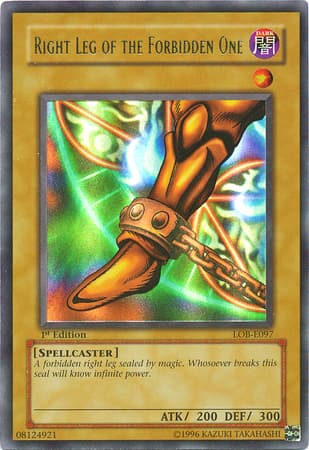 Right Leg of the Forbidden One - LOB-E097 Ultra Rare 1st Edition