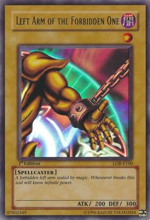 Left Arm of the Forbidden One - LOB-E100 Ultra Rare 1st Edition