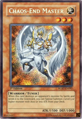 Chaos-End Master - RGBT-EN092 Secret Rare 1st Edition