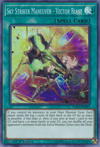 Sky Striker Maneuver - Vector Blast - SOFU-EN061 Super Rare 1st Edition