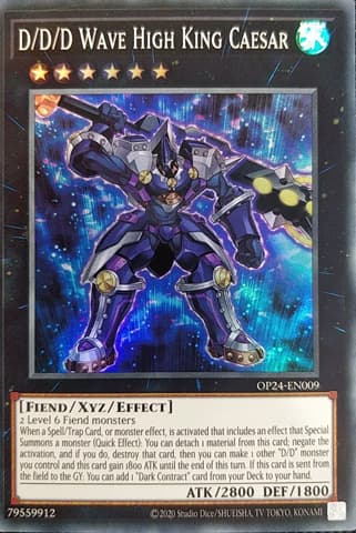 D/D/D Wave High King Caesar - OP24-EN009 Super Rare Unlimited