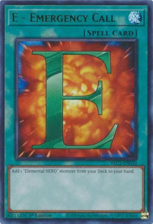 E - Emergency Call - BLC1-EN032 Ultra Rare 1st Edition