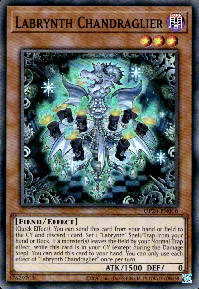 Labrynth Chandraglier - OP24-EN006 Super Rare Unlimited